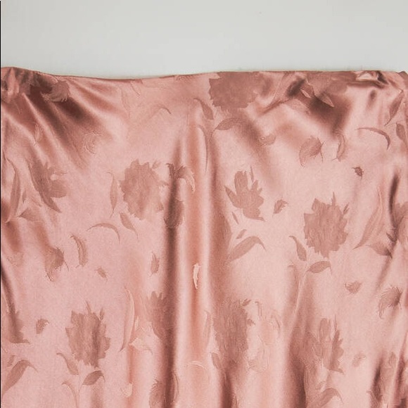 Farrow Margot Jacquard Bias Cut Slip Skirt Midi - Picture 5 of 6